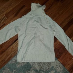 Croft & Barrow NWT White Turtleneck Sweater